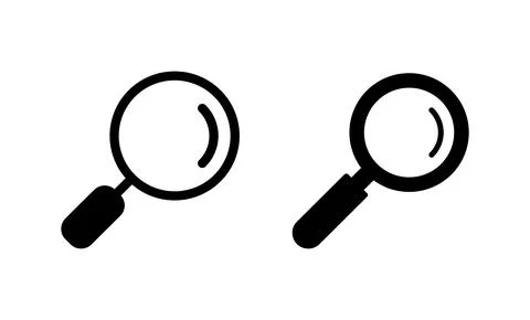 Search icon vector. search magnifying glass sign and symbol Illustrazione stock