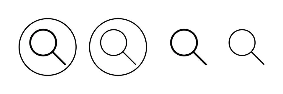 Search icon vector. search magnifying glass sign and symbol Illustrazione stock