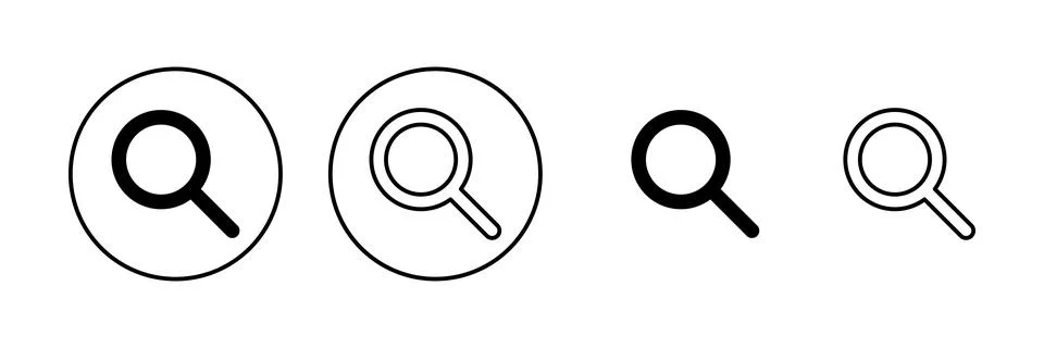 Search icon vector. search magnifying glass sign and symbol Illustrazione stock