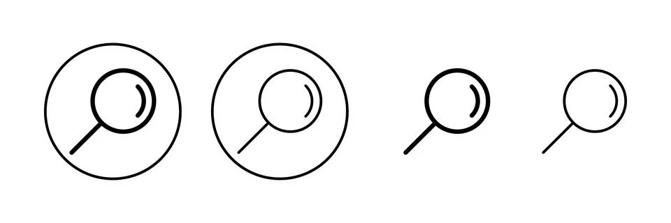 Search icon vector. search magnifying glass sign and symbol Illustrazione stock