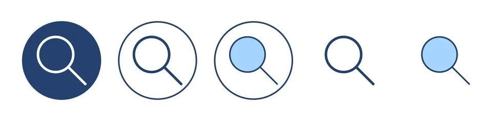 Search icon vector. search magnifying glass sign and symbol Illustrazione stock
