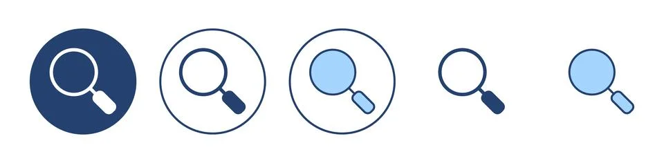 Search icon vector. search magnifying glass sign and symbol Stock Illustration