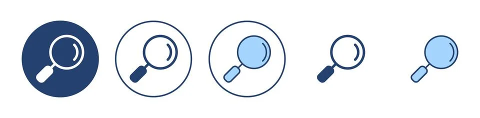 Search icon vector. search magnifying glass sign and symbol Illustrazione stock