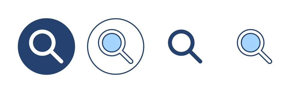 Search icon vector. search magnifying glass sign and symbol 库存插图