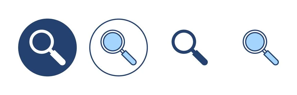 Search icon vector. search magnifying glass sign and symbol 库存插图