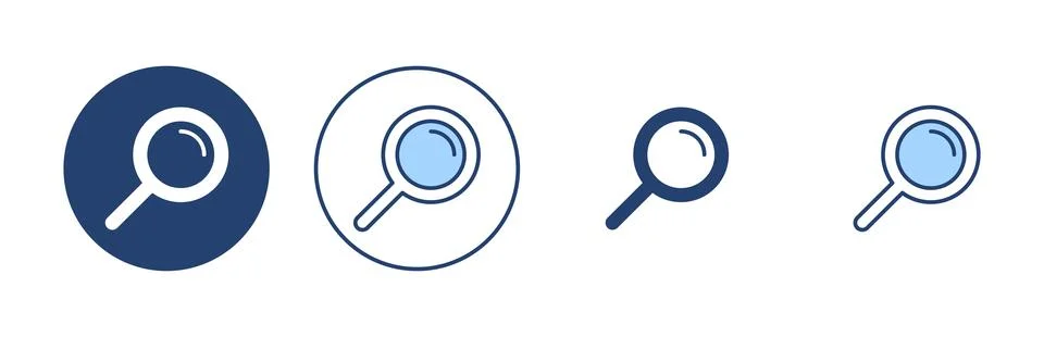 Search icon vector. search magnifying glass sign and symbol 库存插图
