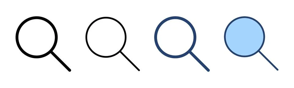 Search icon vector. search magnifying glass sign and symbol 库存插图