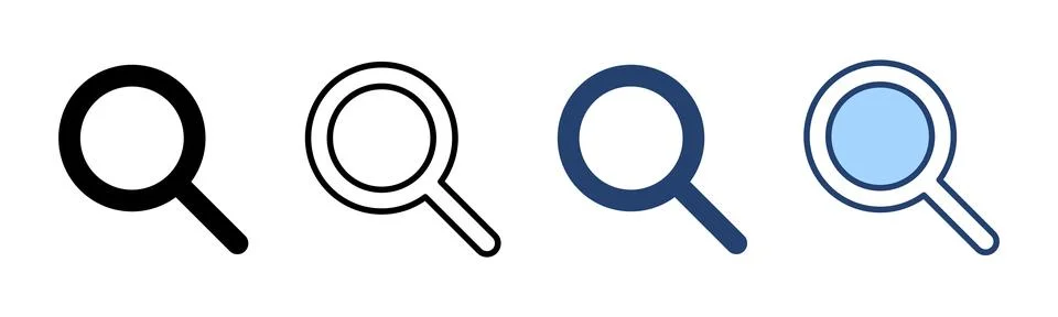 Search icon vector. search magnifying glass sign and symbol 库存插图