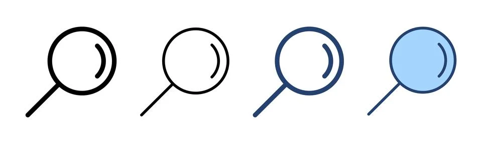 Search icon vector. search magnifying glass sign and symbol 库存插图