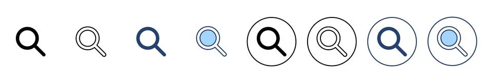 Search icon vector. search magnifying glass sign and symbol 库存插图