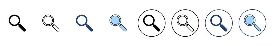 Search icon vector. search magnifying glass sign and symbol 库存插图
