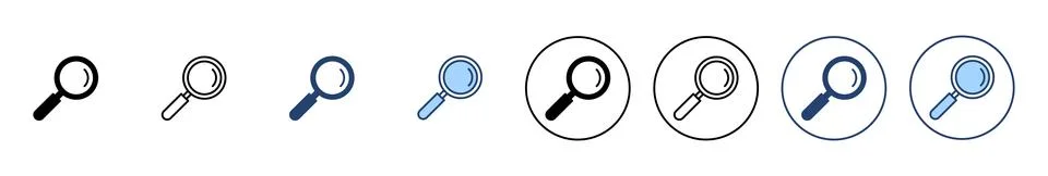 Search icon vector. search magnifying glass sign and symbol 库存插图
