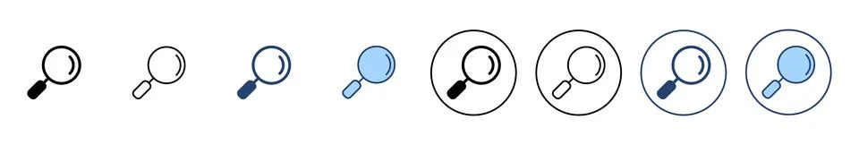 Search icon vector. search magnifying glass sign and symbol 库存插图