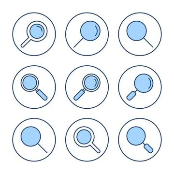Search icon vector. search magnifying glass sign and symbol 库存插图