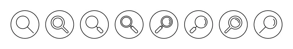 Search icon vector. search magnifying glass sign and symbol 库存插图