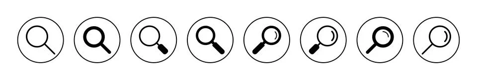 Search icon vector. search magnifying glass sign and symbol 库存插图