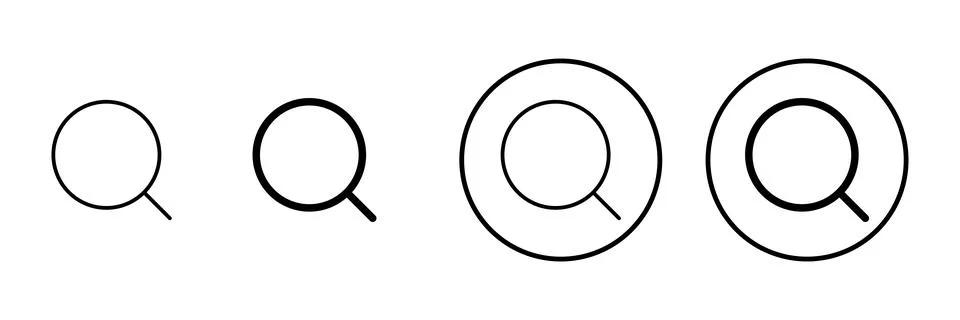 Search icon vector. search magnifying glass sign and symbol イラスト素材