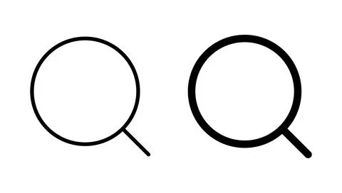 Search icon vector. search magnifying glass sign and symbol イラスト素材