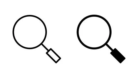 Search icon vector. search magnifying glass sign and symbol Illustrazione stock