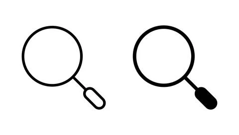 Search icon vector. search magnifying glass sign and symbol イラスト素材