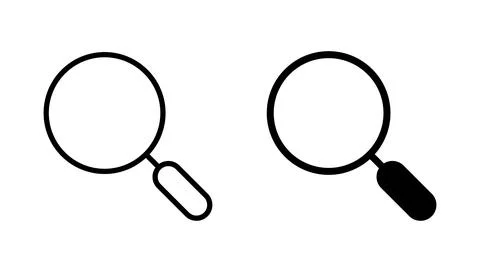Search icon vector. search magnifying glass sign and symbol Illustrazione stock
