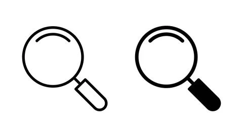 Search icon vector. search magnifying glass sign and symbol Illustrazione stock