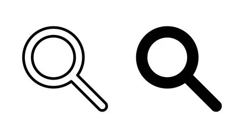 Search icon vector. search magnifying glass sign and symbol Illustrazione stock