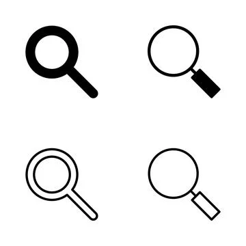 Search icon vector. search magnifying glass sign and symbol Illustrazione stock