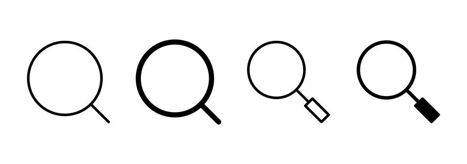 Search icon vector. search magnifying glass sign and symbol Stockillustratie