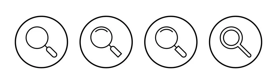 Search icon vector. search magnifying glass sign and symbol Stockillustratie