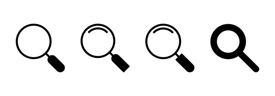 Search icon vector. search magnifying glass sign and symbol Stock Illustration