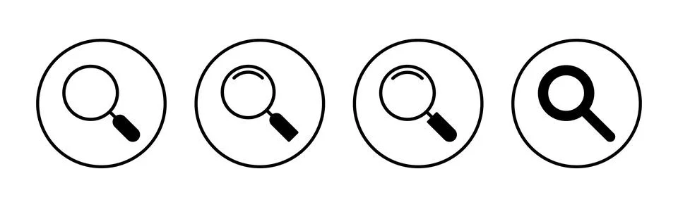 Search icon vector. search magnifying glass sign and symbol 스톡 일러스트