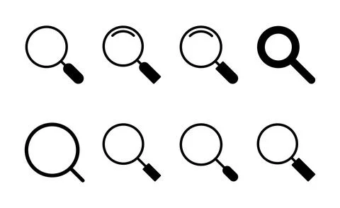 Search icon vector. search magnifying glass sign and symbol Stock Illustration