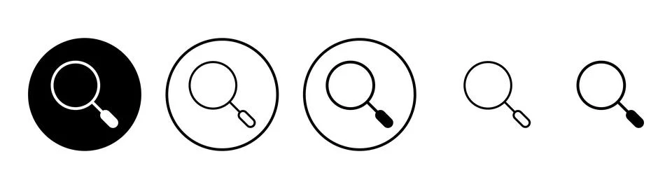 Search icon vector. search magnifying glass sign and symbol Stock Illustration