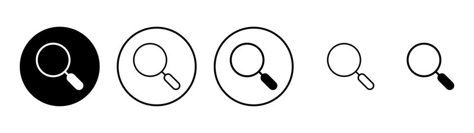 Search icon vector. search magnifying glass sign and symbol Stock Illustration