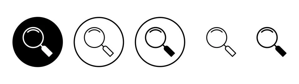Search icon vector. search magnifying glass sign and symbol Stock Illustration