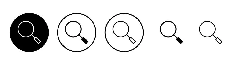 Search icon vector. search magnifying glass sign and symbol Illustrazione stock