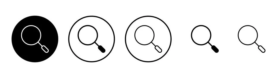 Search icon vector. search magnifying glass sign and symbol Illustrazione stock