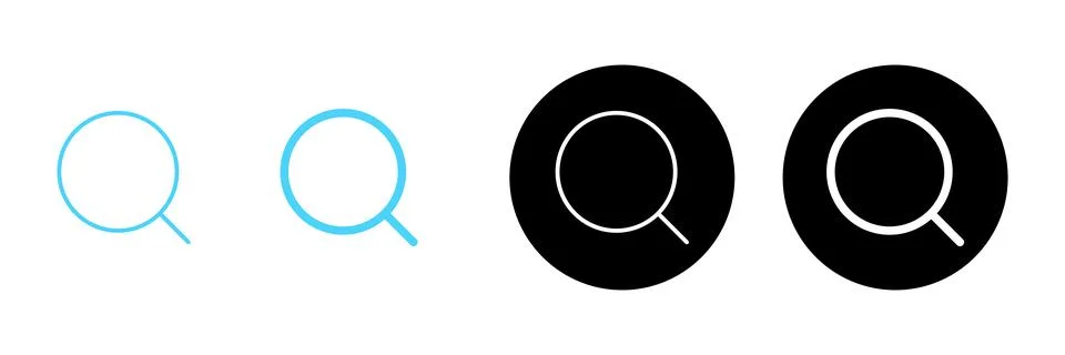 Search icon vector. search magnifying glass sign and symbol Stock Illustration