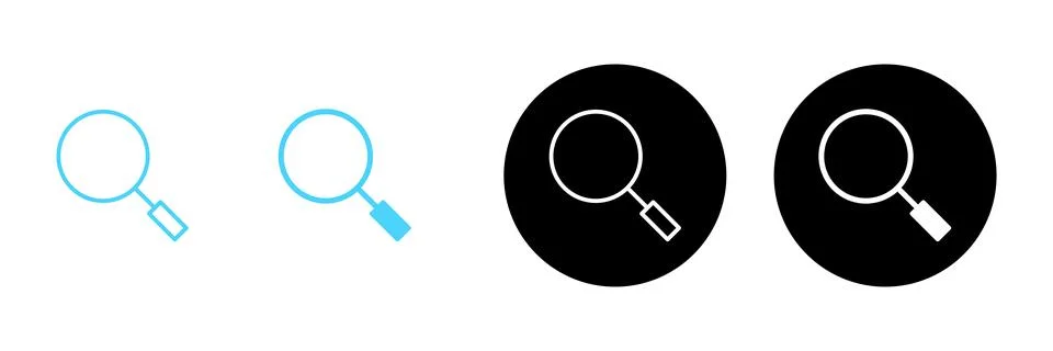Search icon vector. search magnifying glass sign and symbol Stock Illustration