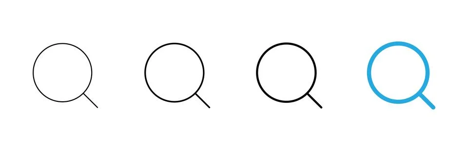 Search icon vector. search magnifying glass sign and symbol Illustrazione stock