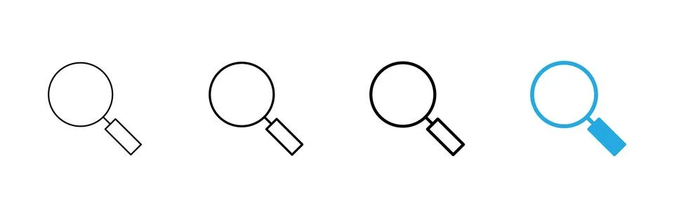 Search icon vector. search magnifying glass sign and symbol Stock Illustration
