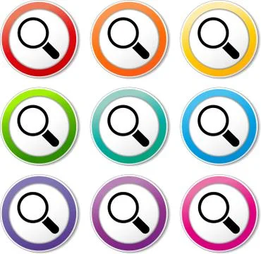 Search icons Stock Illustration