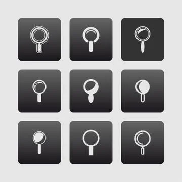 Search icons Stock Illustration
