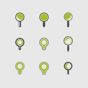 Search icons Stock Illustration