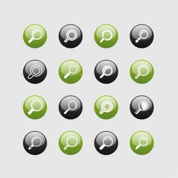 Search icons Stock Illustration