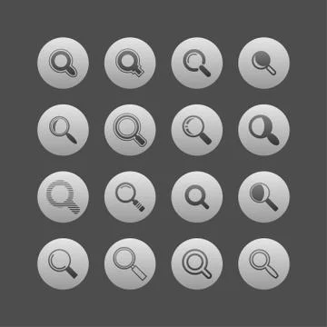 Search icons Stock Illustration