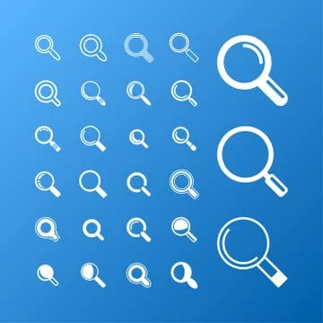 Search icons Stock Illustration