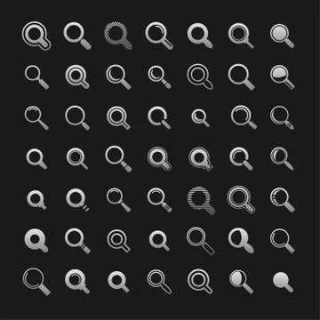 Search icons Stock Illustration