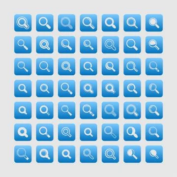 Search icons Stock Illustration